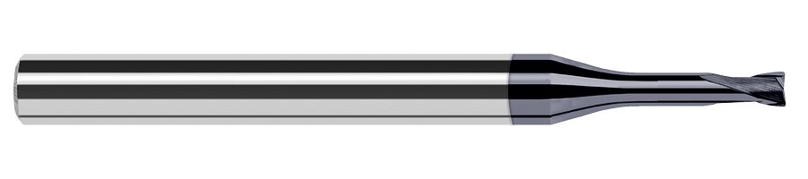 Picture of Harvey Tool 951493-C6 .093 Dia CRad Hard Mill, 1.5x RCH, 4 FL End Mill Standard Flute Standard Helix Carbide AlTiN Single End Corner Radius